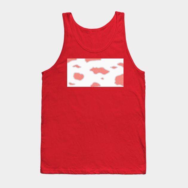 Pink Cow Print Tank Top by Armun's